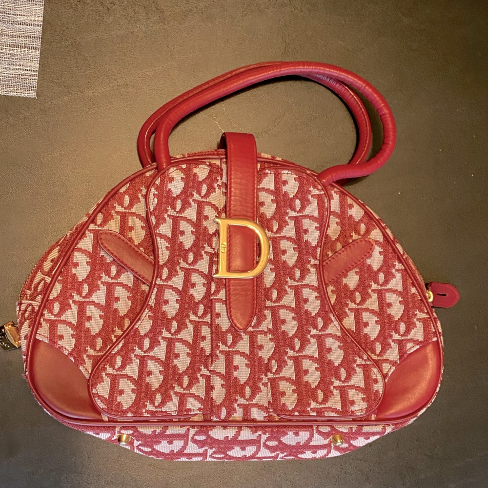 Dior monogram bowler bag